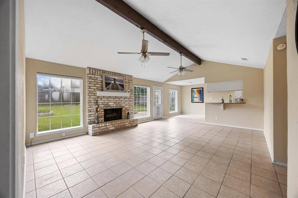 Open concept Living area