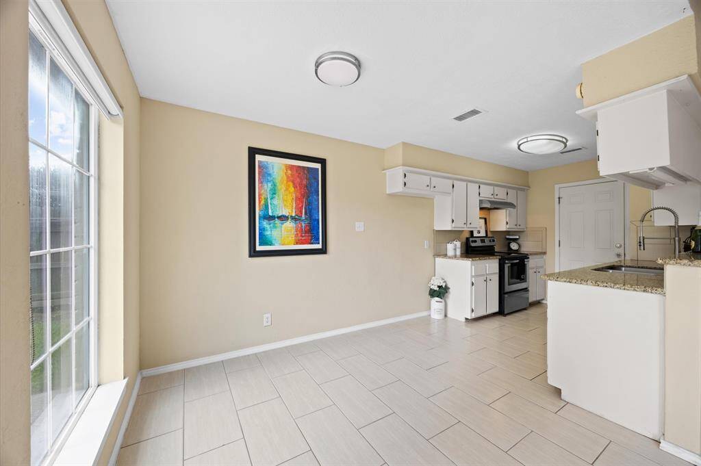 Dinning Space open to kitchen and living room.