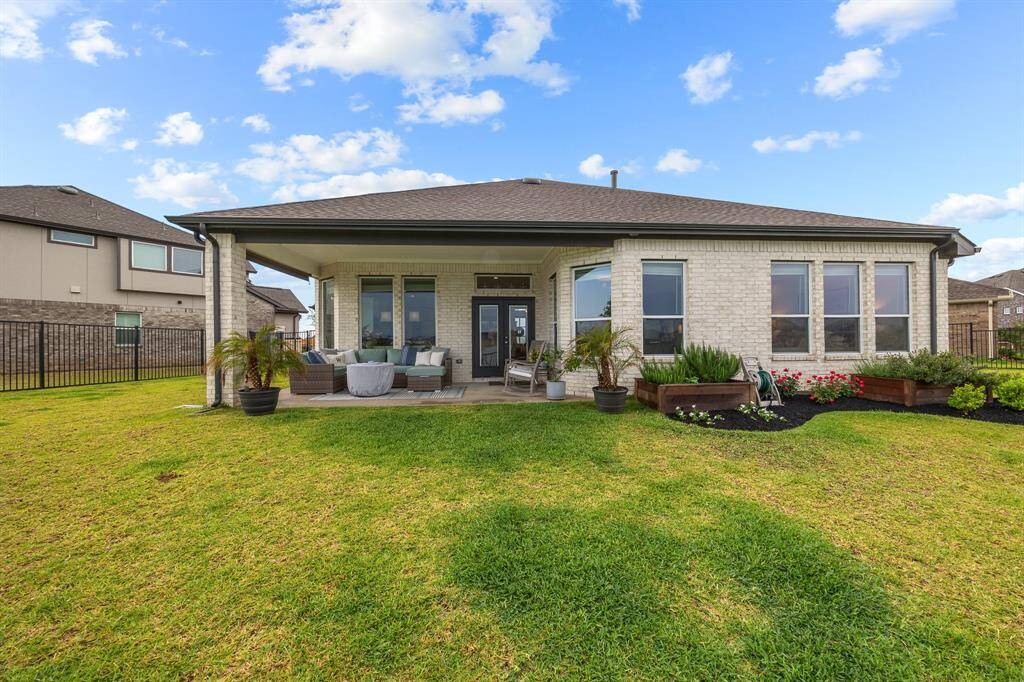 Expansive backyard perfect for family fun and relaxation.