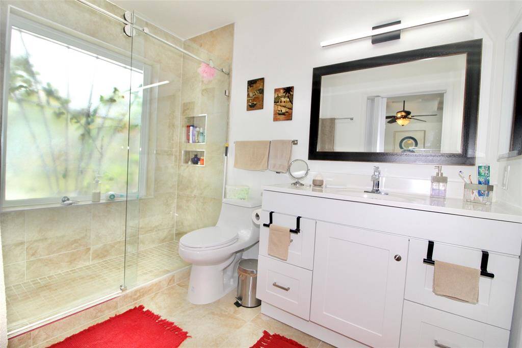 Primary bathroom with large shower