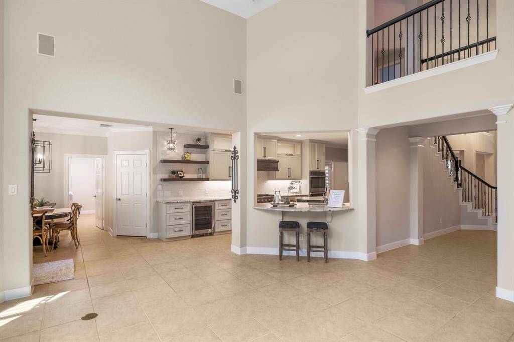 The open layout is inviting and perfect for entertaining.