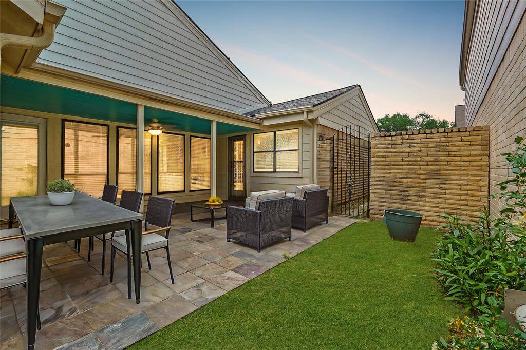 Virtually Staged: This outdoor patio is great for hosting a family barbecue.