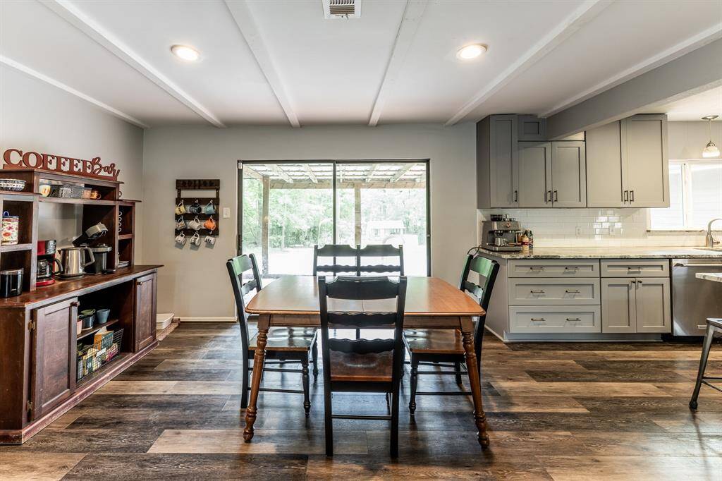 Dining area looking from living room.