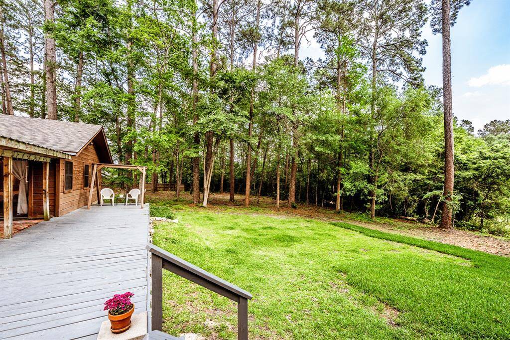 Deck on back of house.