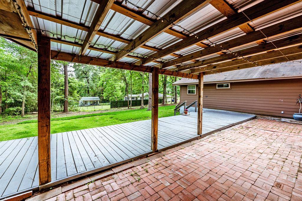 Covered patio.