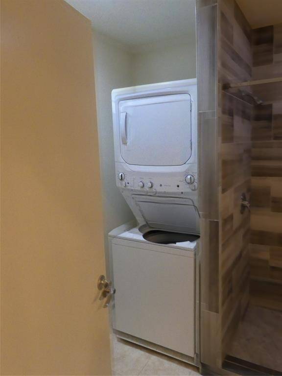 Washer and dryer of apartment.
