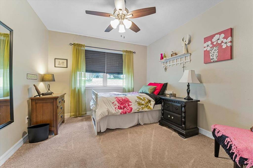 Three of four guest rooms.