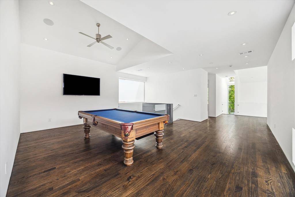 Media or game room located on the second floor