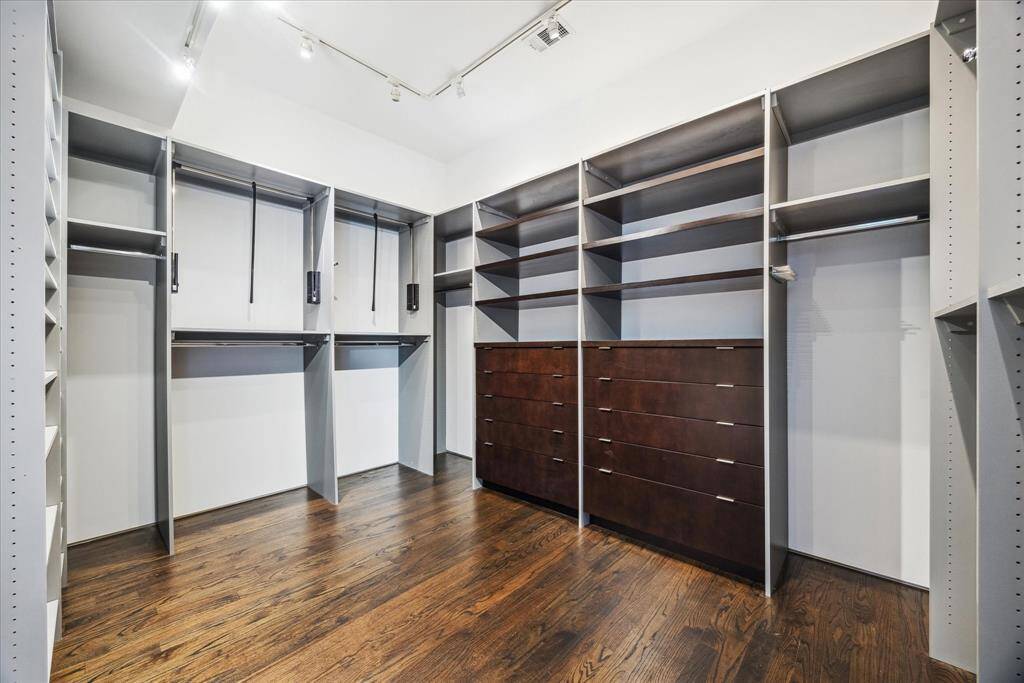 custom designed master closet