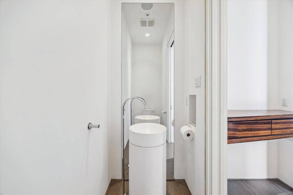 Powder room on first floor