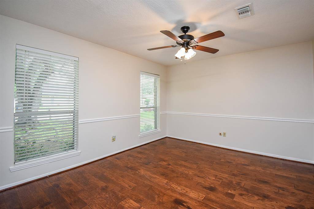 Dining room is adjacent to kitchen and well sized!