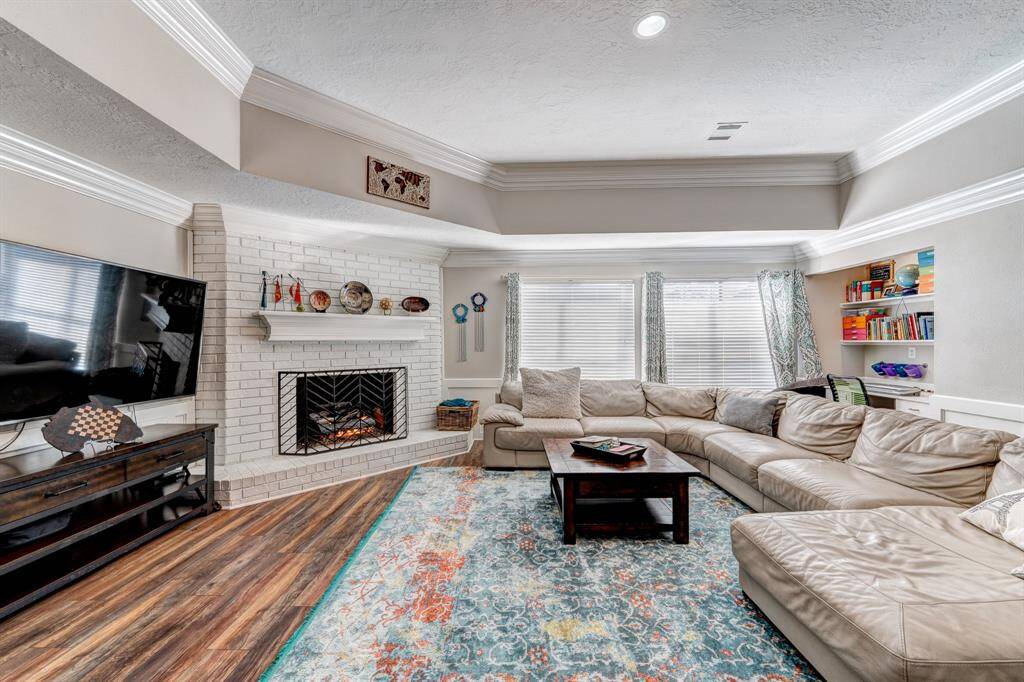 Room has its own fireplace for those cool nights.