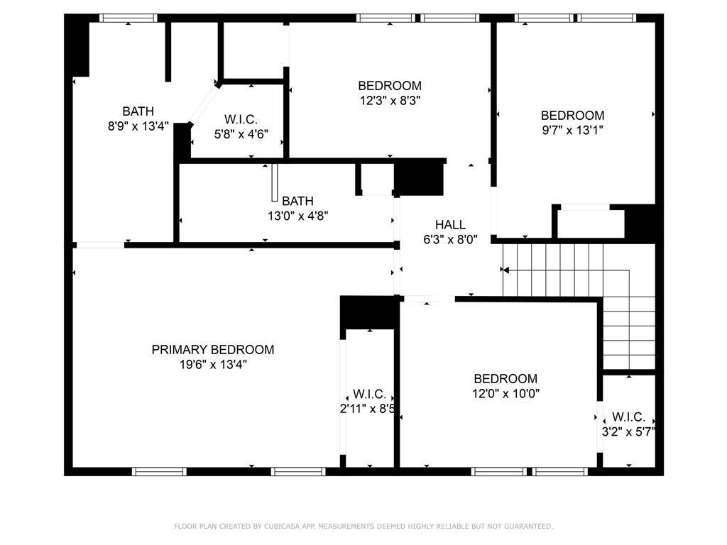 Explore the spacious second-floor layout featuring a luxurious primary bedroom with an en-suite bath, two additional bedrooms, a shared bathroom, and ample storage with walk-in closets.