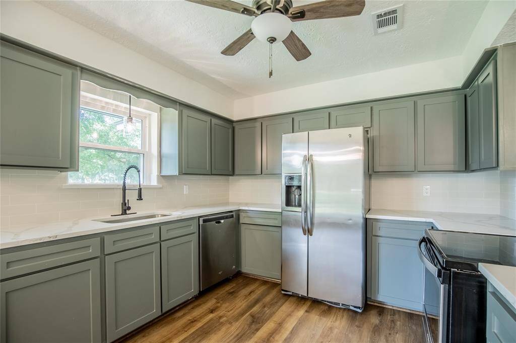All stainless appliances in your huge kitchen!