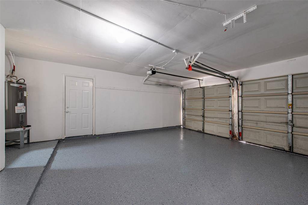 Newly installed epoxy flooring and water heater 2025.