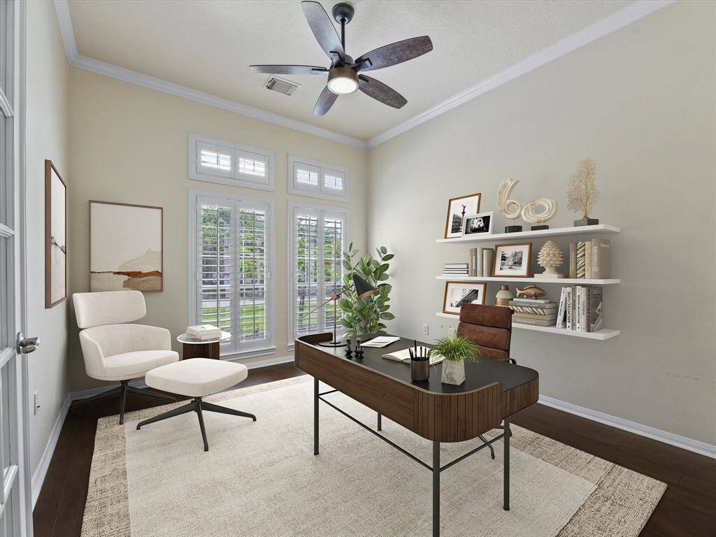 Home office/Study with Shutters