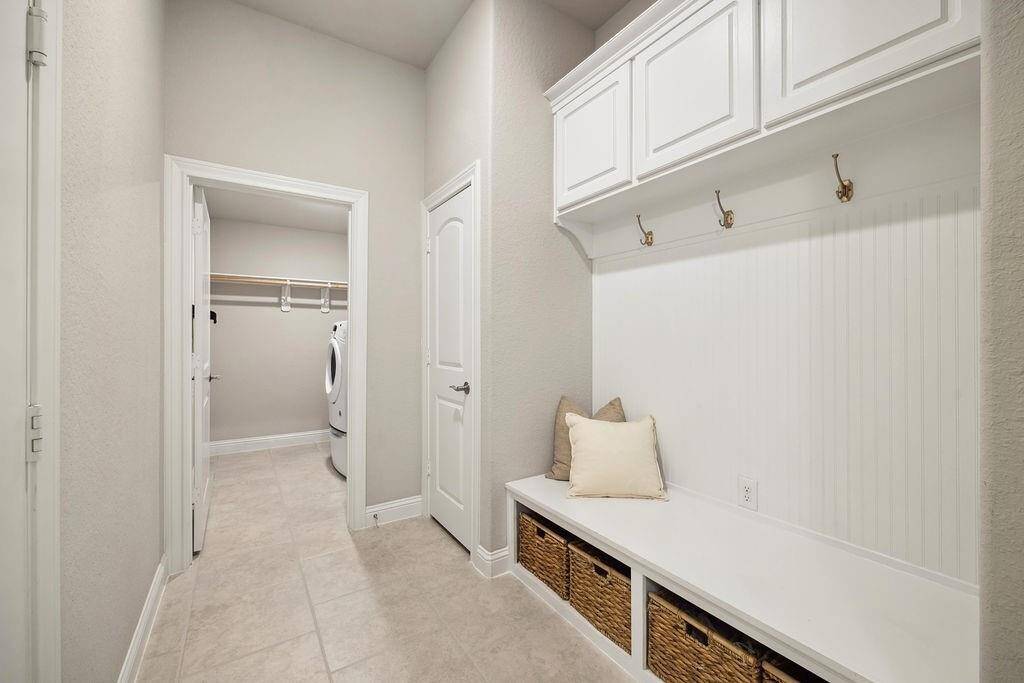 You’ll be surprised by a large Mud-room and Laundry room right next to the garage entrance to make your morning routines quick and easy