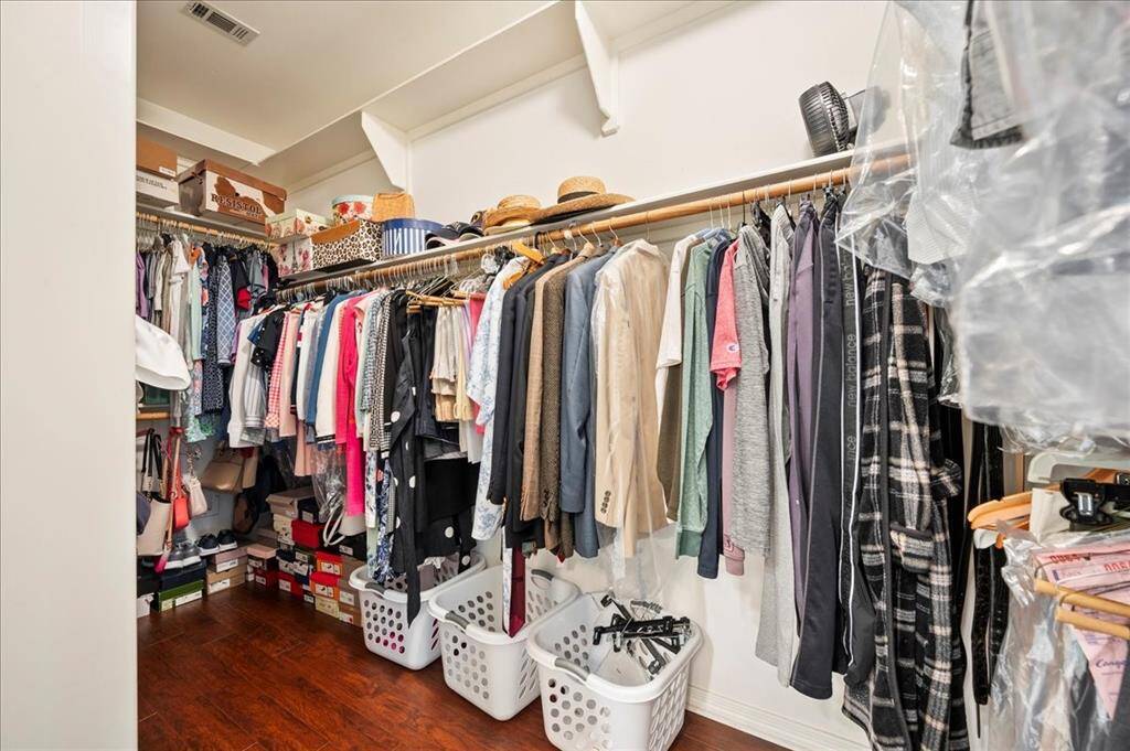 Primary closet