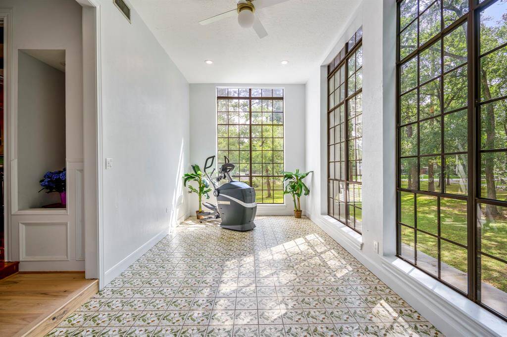 Another view of the Sunroom which sits right off the family room.  This would be an ideal play room or entertaining space.