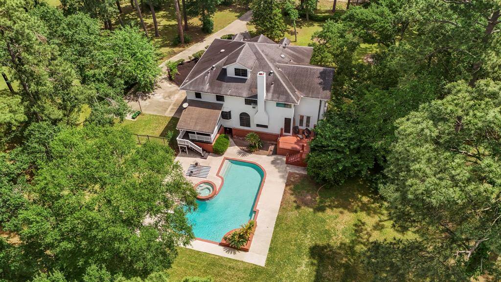 You will love entertaining in this outdoor space - the pool even features a diving board!