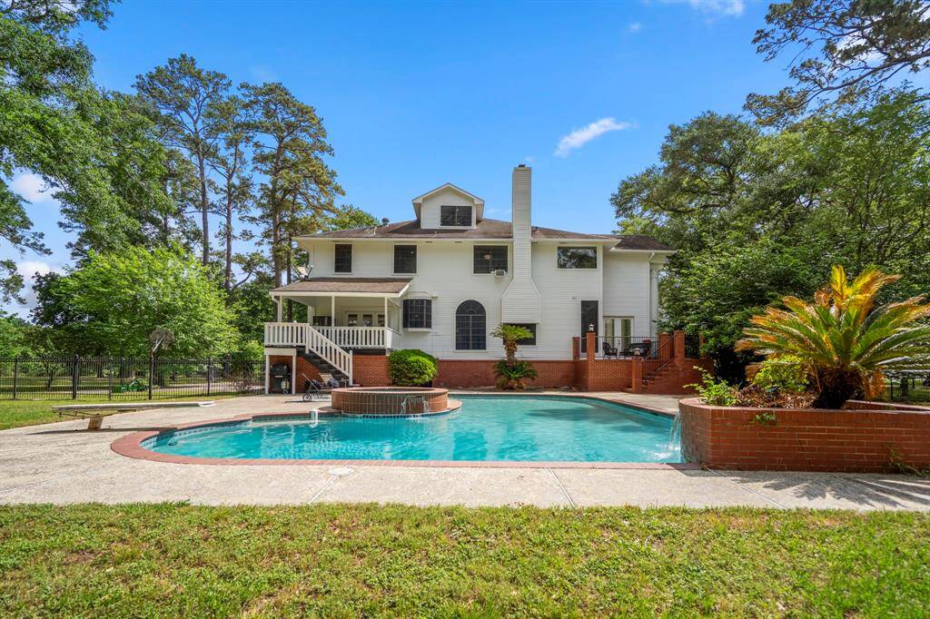A cozy spot for relaxation or entertaining in this fully secluded and private backyard space.