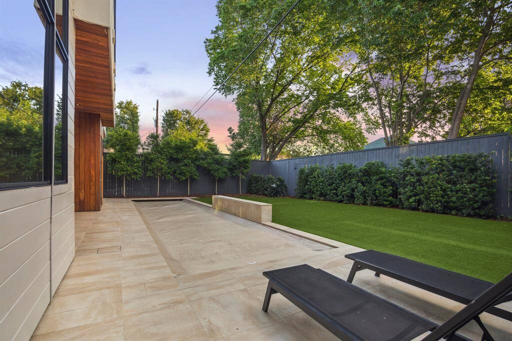 The retractable child safe pool cover is automated by a switch and provides peace of mind with young children.