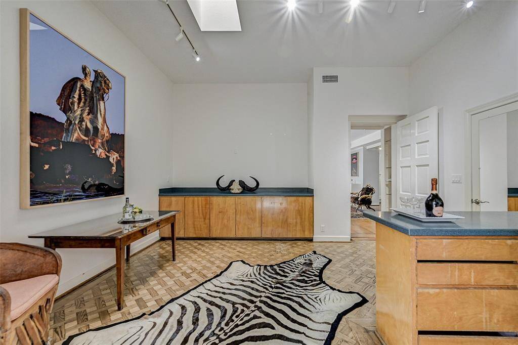 View of game room  looking towards den and living room