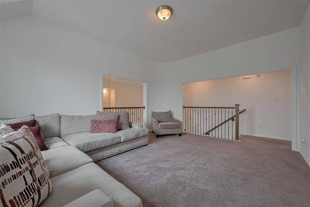 Spacious upstairs game room.