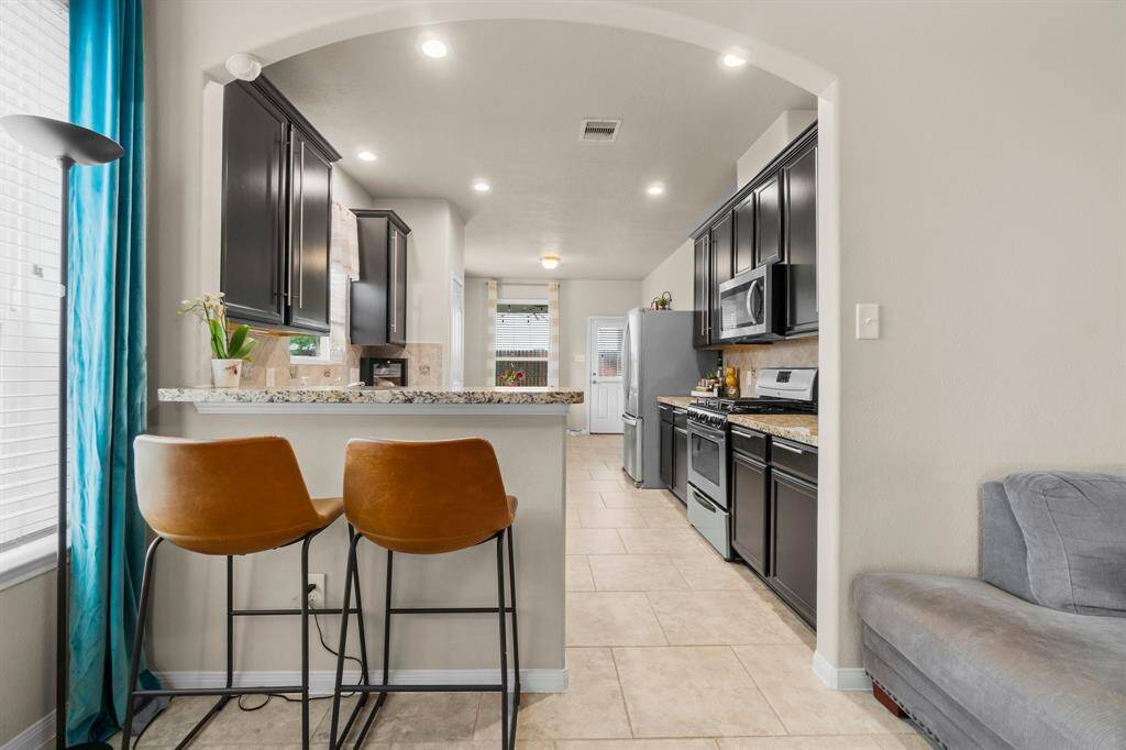 Bar Overlooking the Kitchen