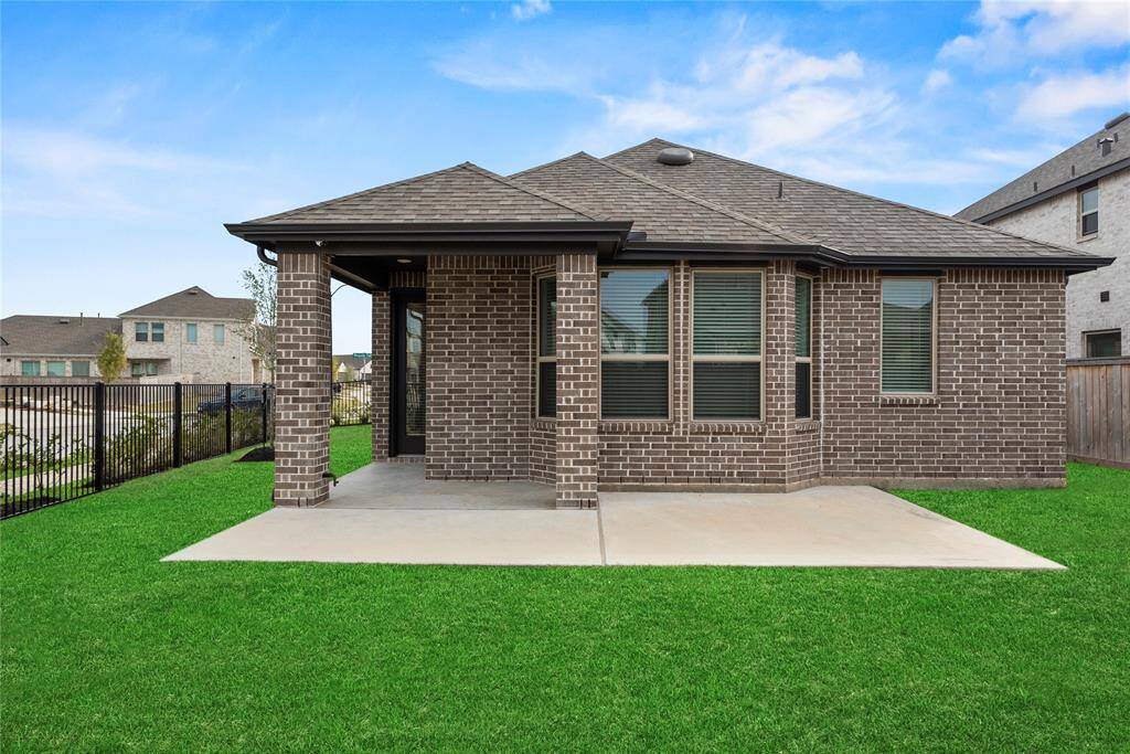 The extended covered patio is an easy place to sit back and watch the sunset or just get some you time in the fresh air.