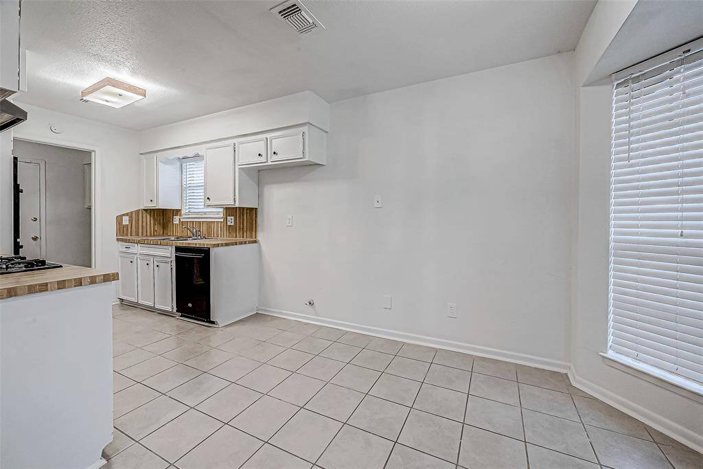 Dining space next to kitchen