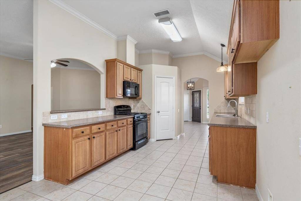 Kitchen with walk in pantry