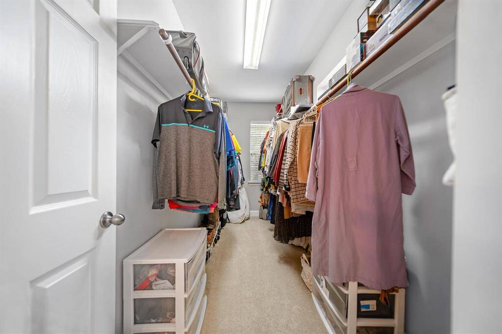 Walk in closet in primary