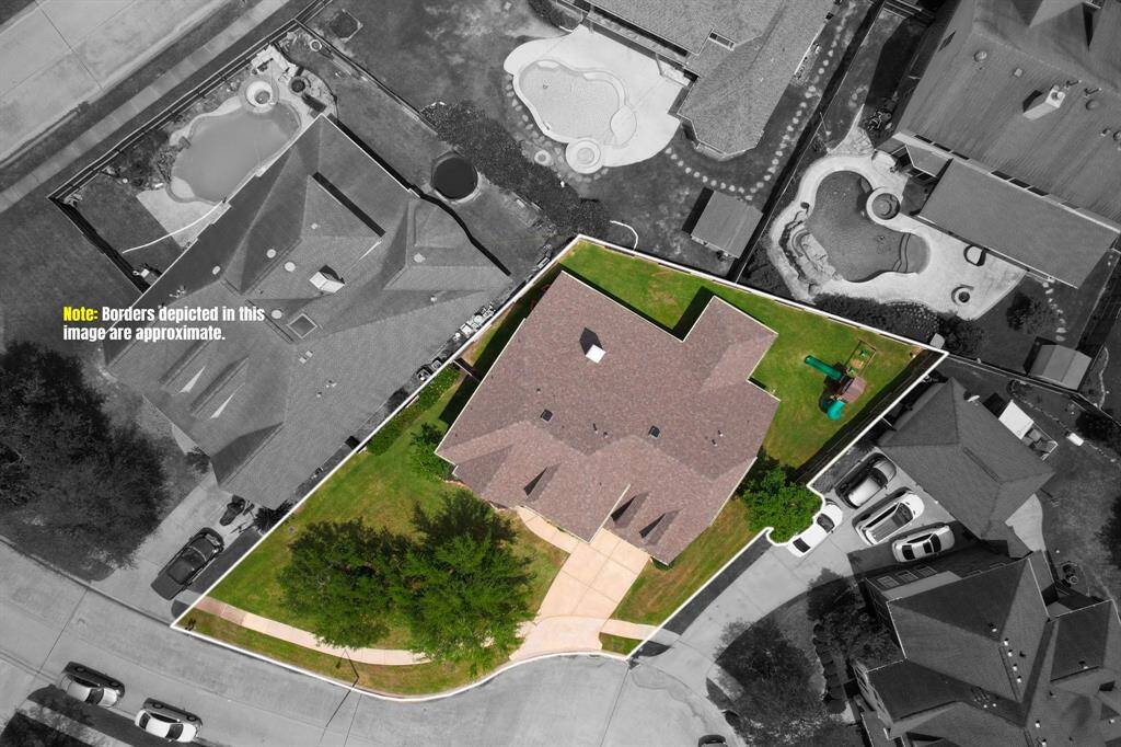 Aerial view of property