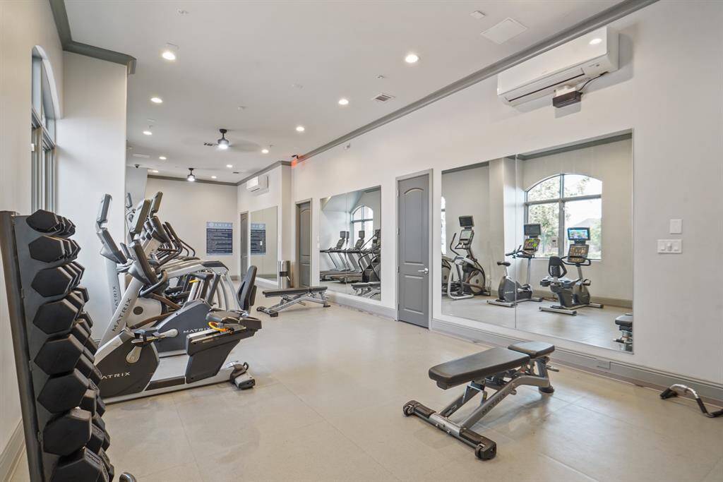 The community fitness center, outfitted with modern cardio and strength equipment to support everyday wellness.