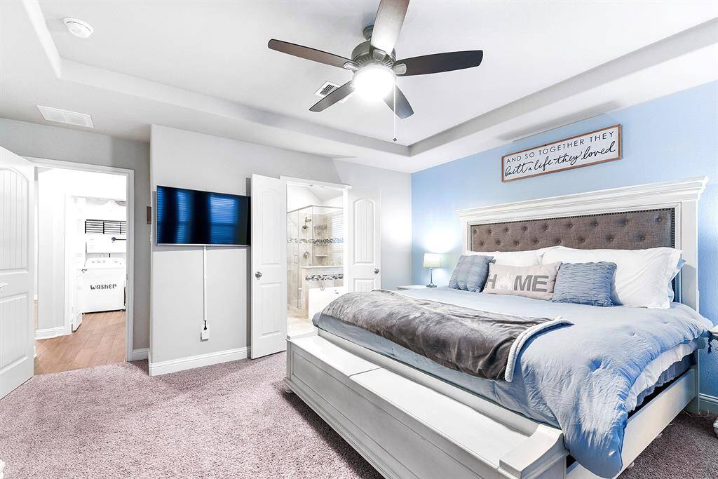 Great feature-the primary closet connect to the laundry room!