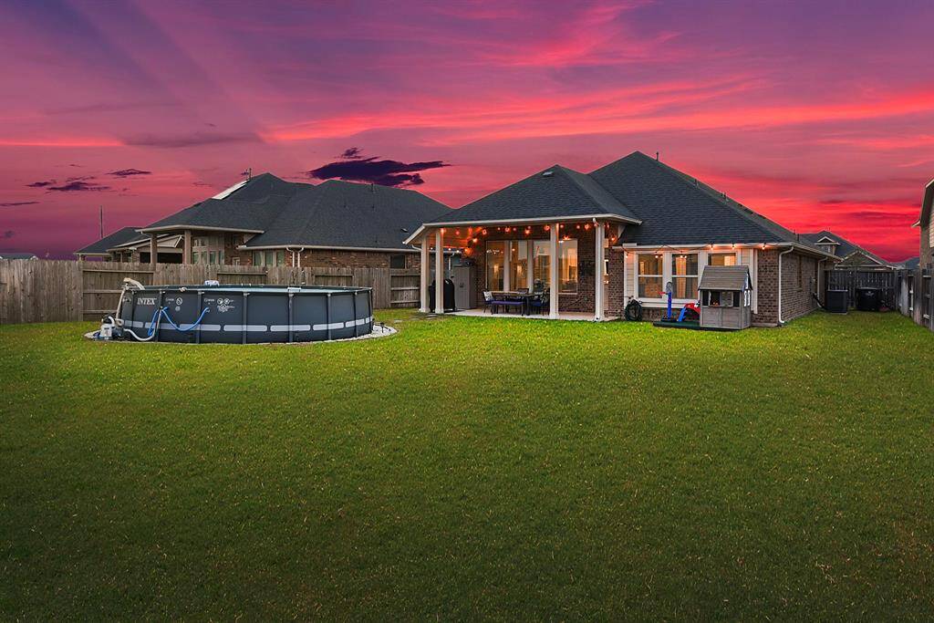 Plenty of room if wanting to add a future pool, playset, garden, or trampoline.  And not to mention lots of room for your furry friends to play!