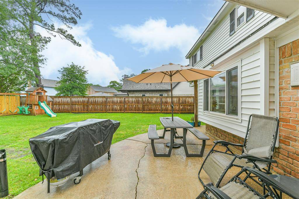 Let's head out back to check out the patio.