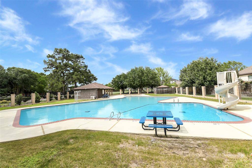 Splash into the sparkling community pool