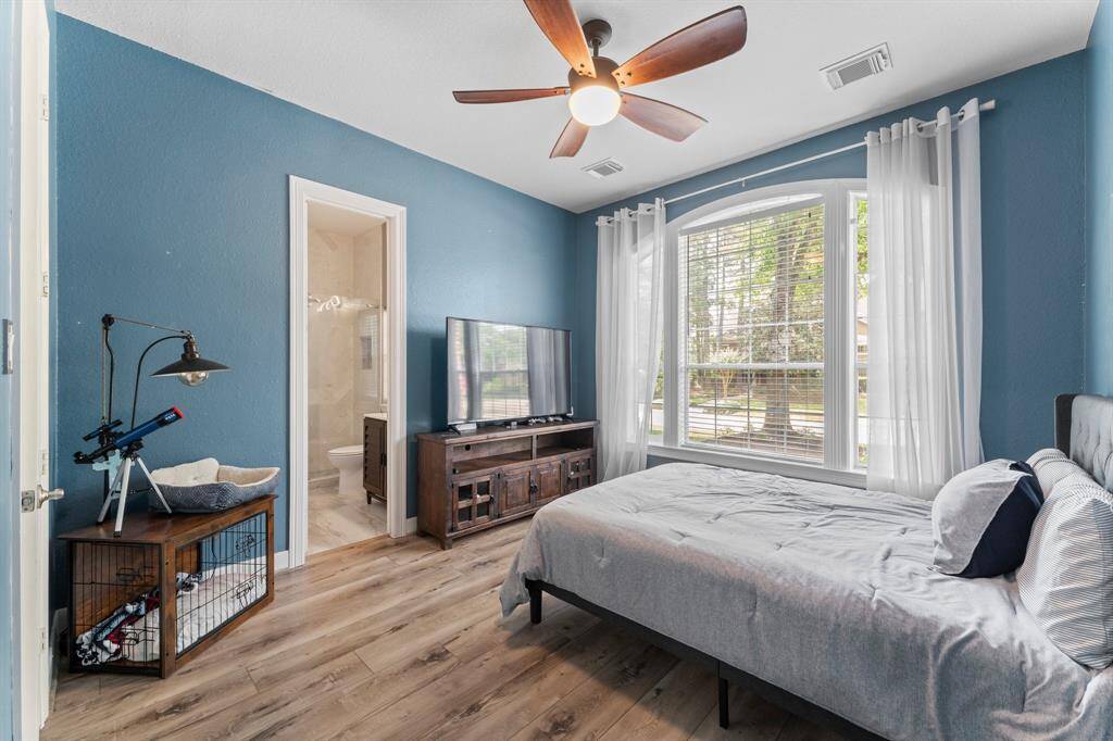 Second bedroom on first floor offers en-suite bathroom.