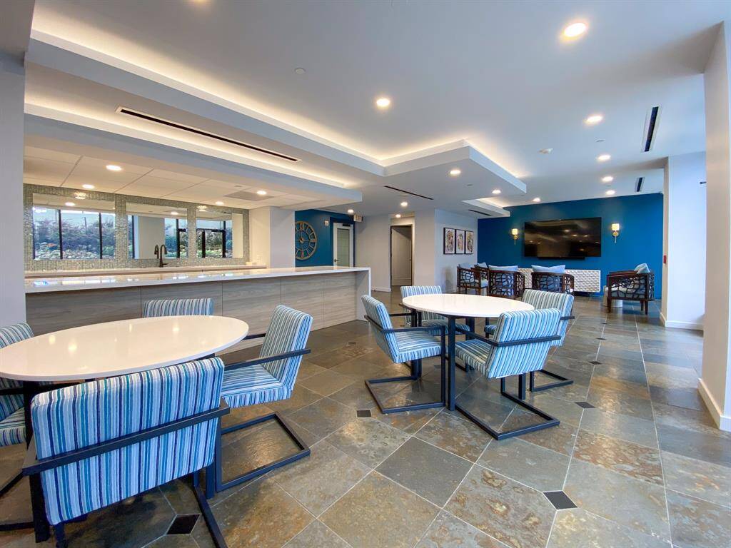 Party room adjacent to pool - full catering kitchen