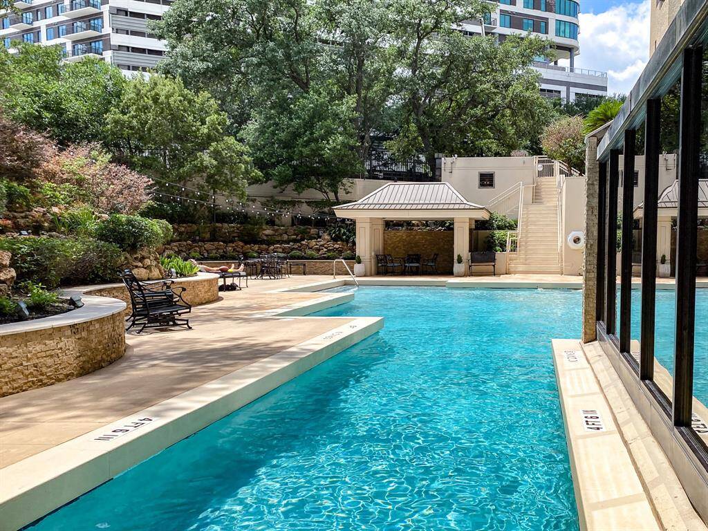 Beautiful landscaped area - pool is heated
