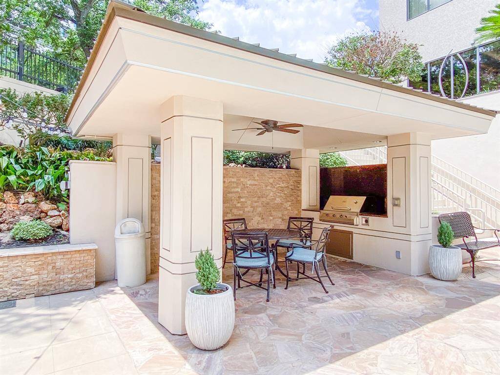 Grill area by pool