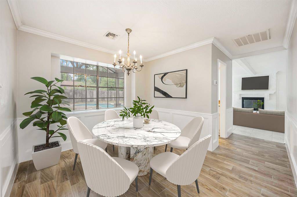 Breakfast area-virtually staged