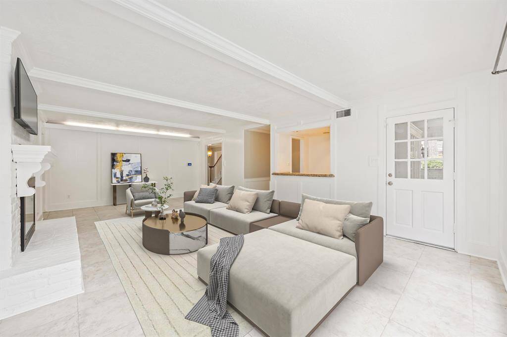 Living room- virtually staged