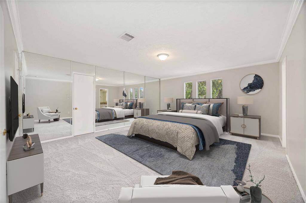 Primary Bedroom- virtually staged