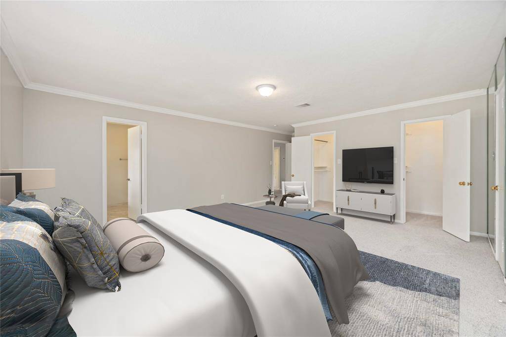 Primary bedroom-virtually staged