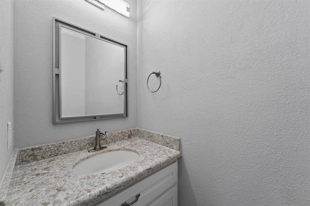 First floor half bath.