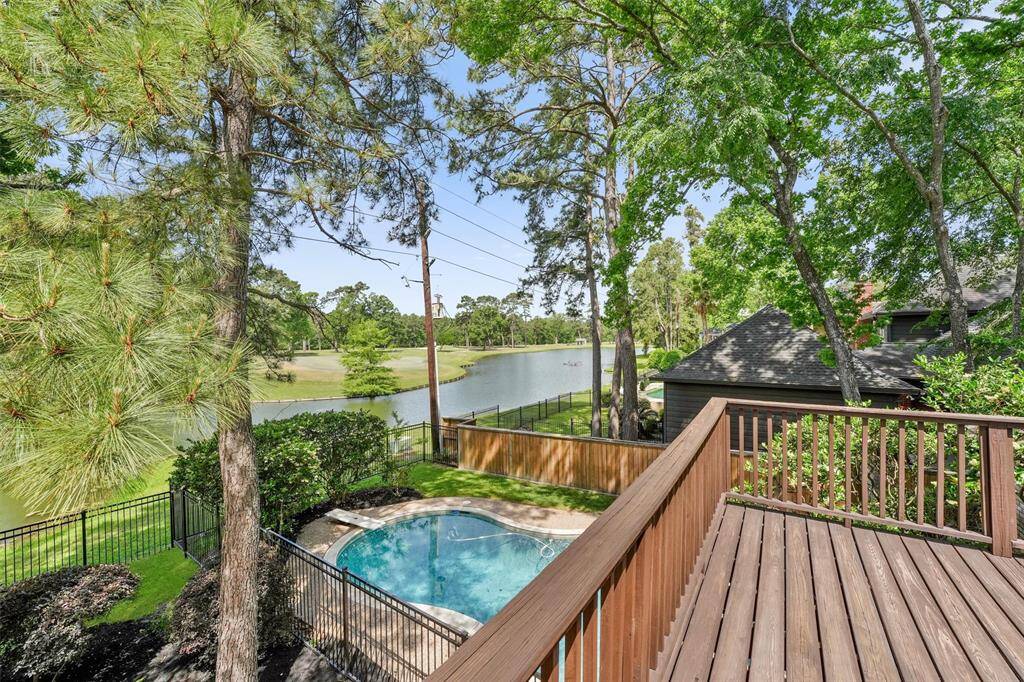 View of the pool and the golf course from the balcony!