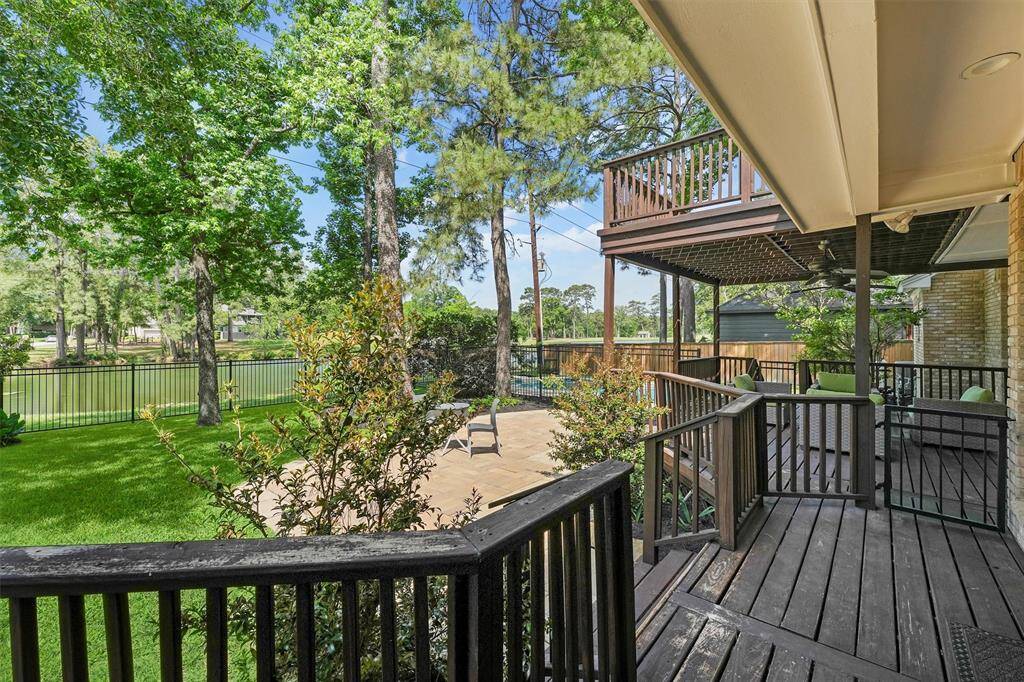 From the breakfast room step out to the deck and backyard.